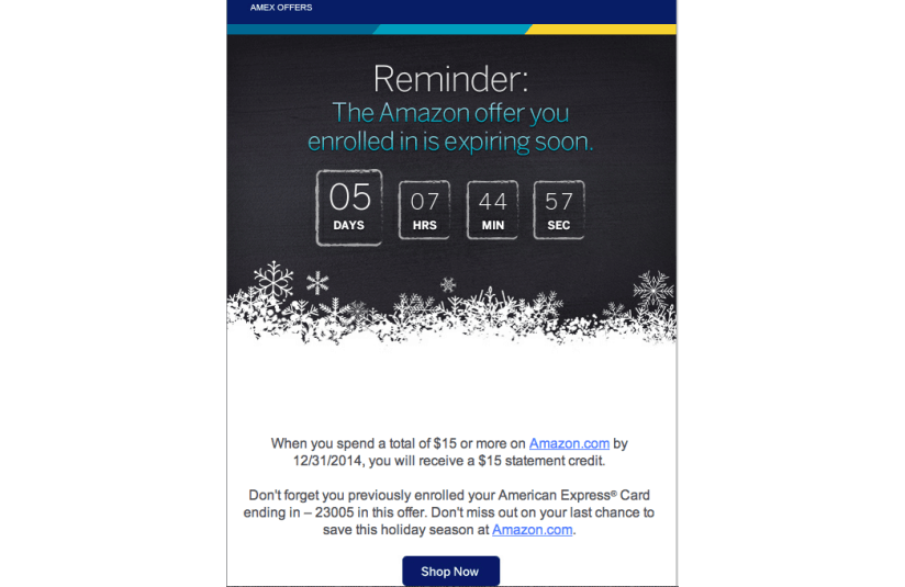 Countdown in Email Examples