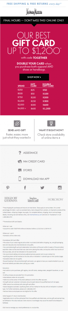 Email Landing Page_Neiman Marcus-gift card