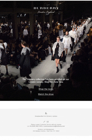 Mailable Microsites -Burberry GIF
