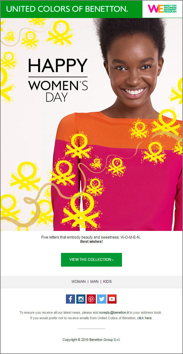 Women's Day Email_Benetton