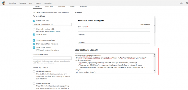 How to Create Signup Forms in Mailchimp & Campaign Monitor: A Complete ...