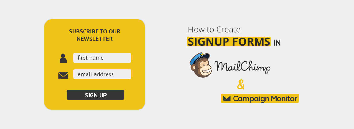 How To Create Signup Forms In MailChimp Campaign Monitor