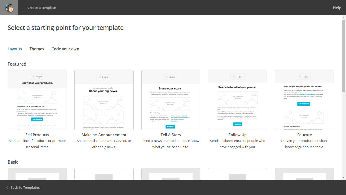 Guide to Mailchimp s DIY Email Template Editor
