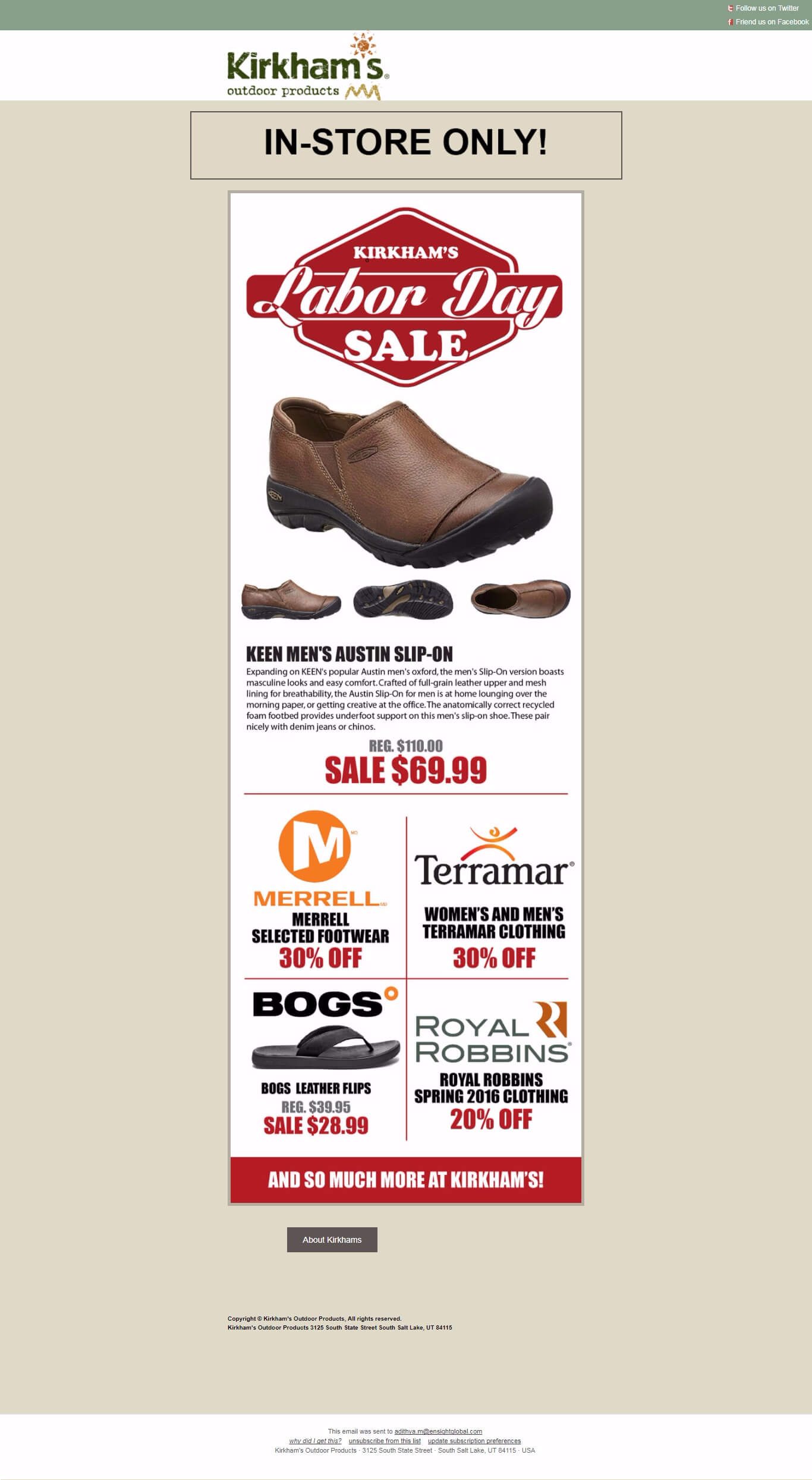 merrell labor day sale