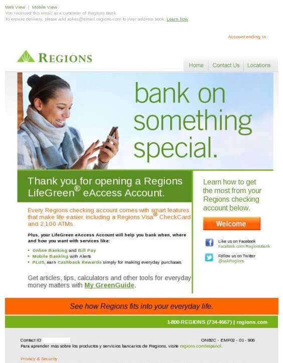 Regions-Welcome-email-Bank-Email-Templates