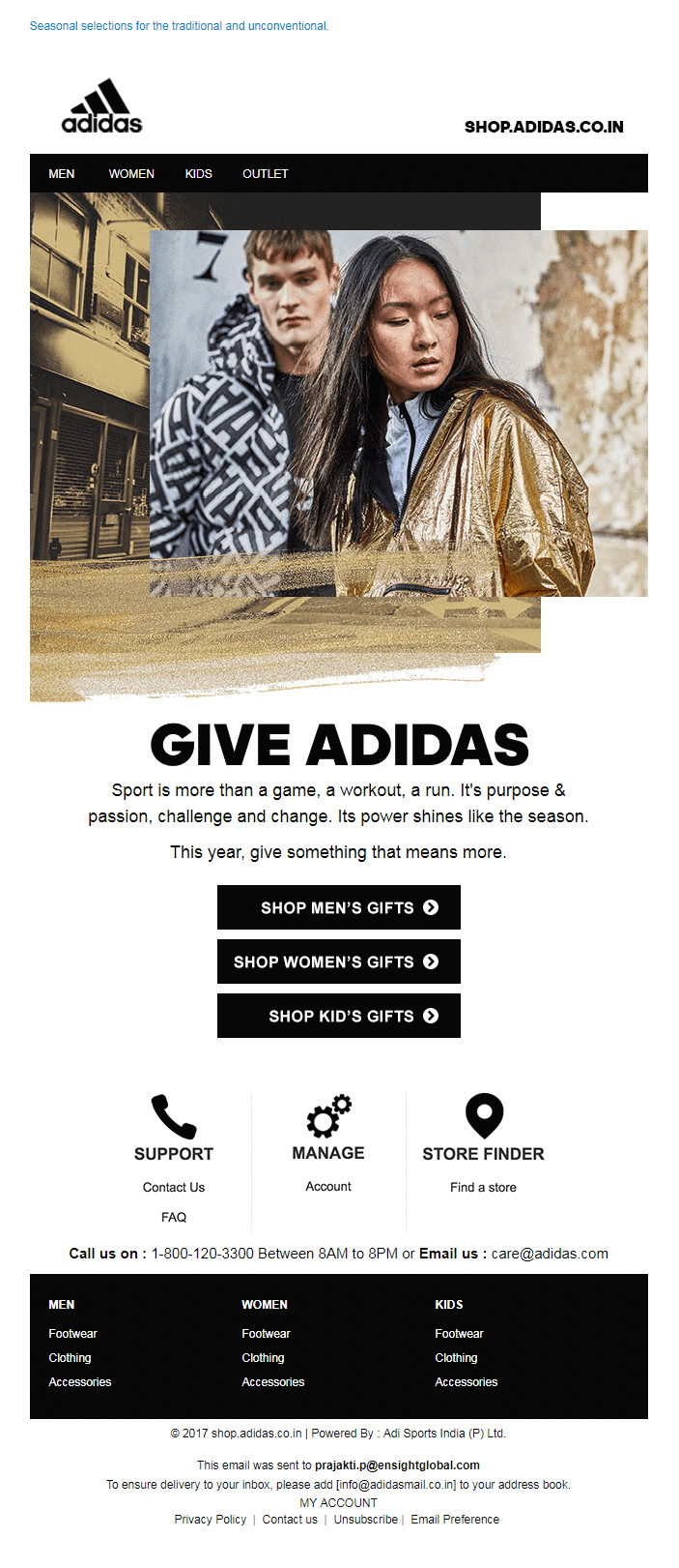 Adidas email