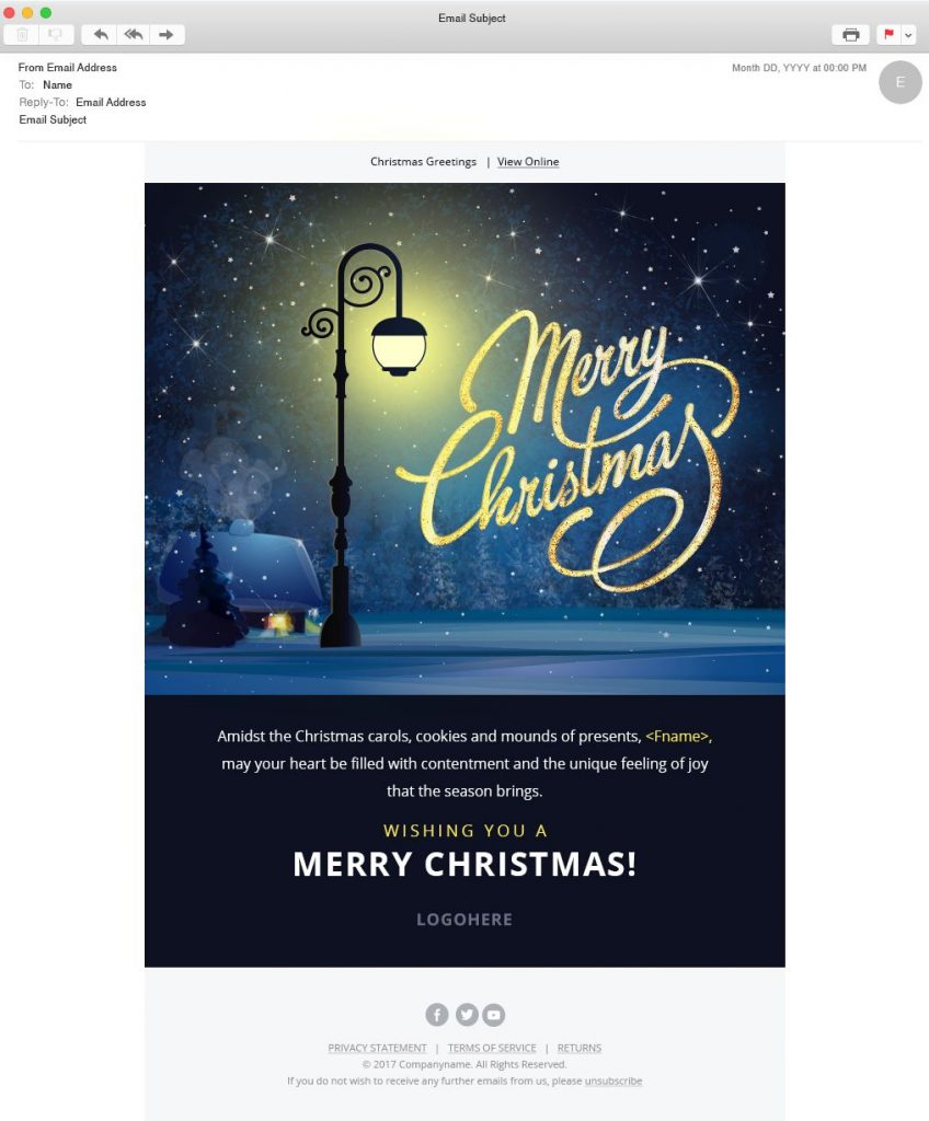 Email Christmas Templates Free Printable Templates