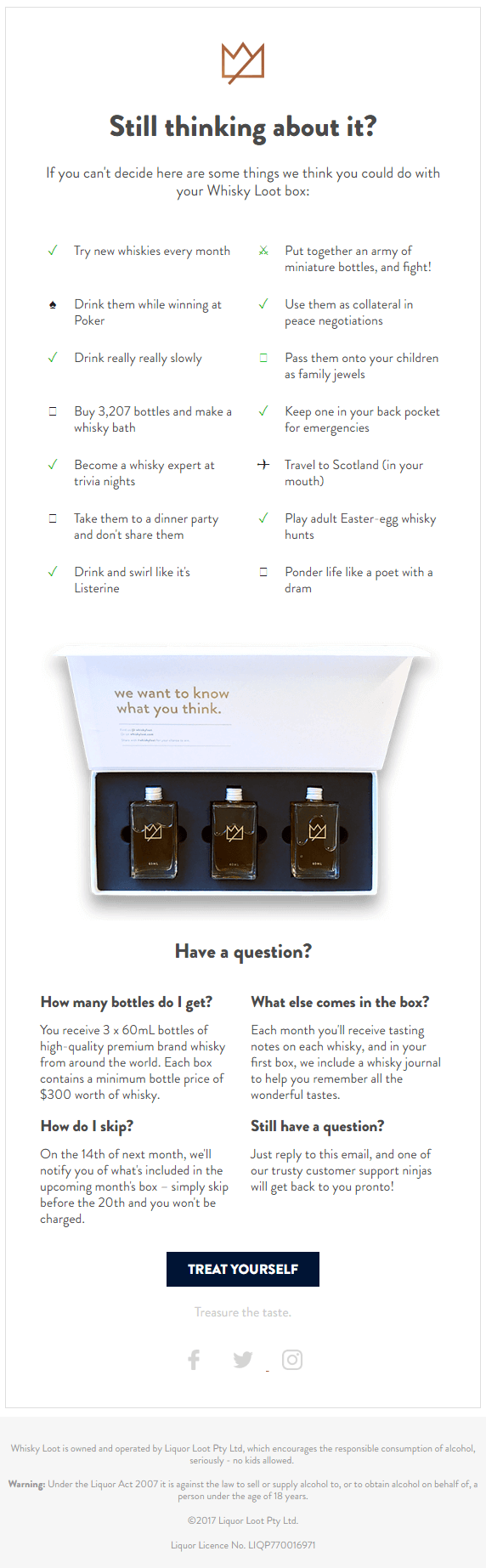 Whisky-Loot-Humorous-cart-abandonment-email