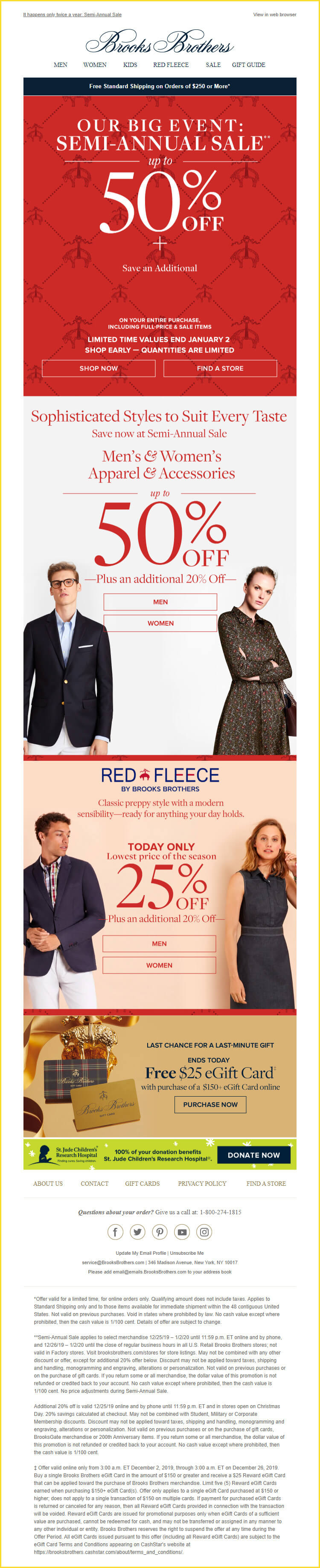 brooks brothers christmas sale