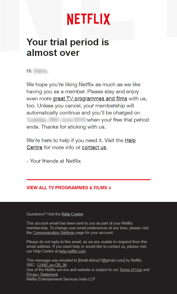 netflix trial 2022 code