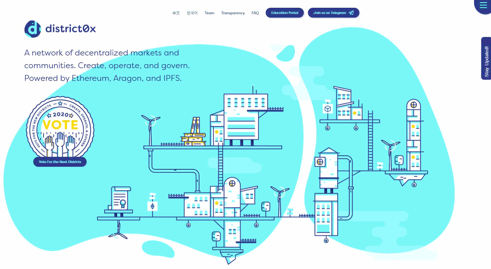 District0x.io landing page