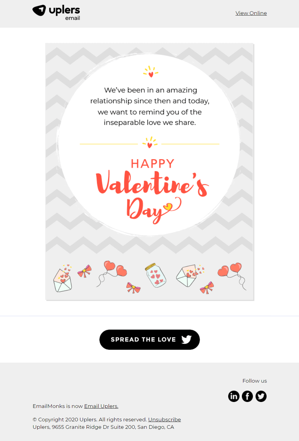 Valentine's Day email