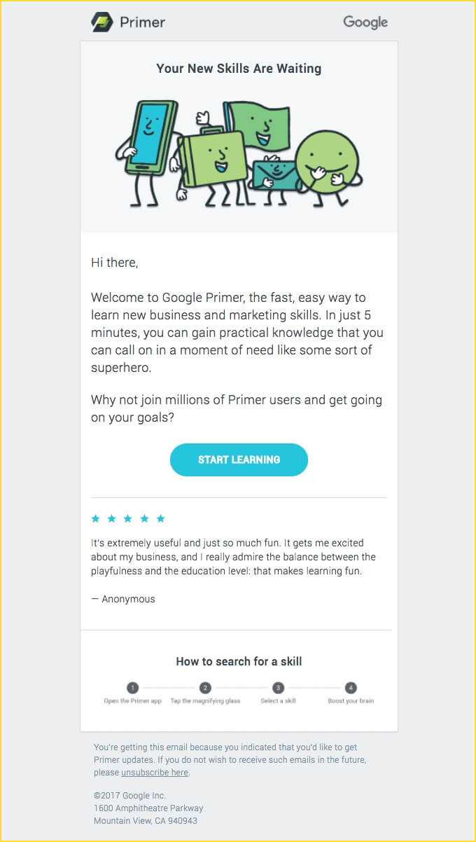 social proof in welcome email