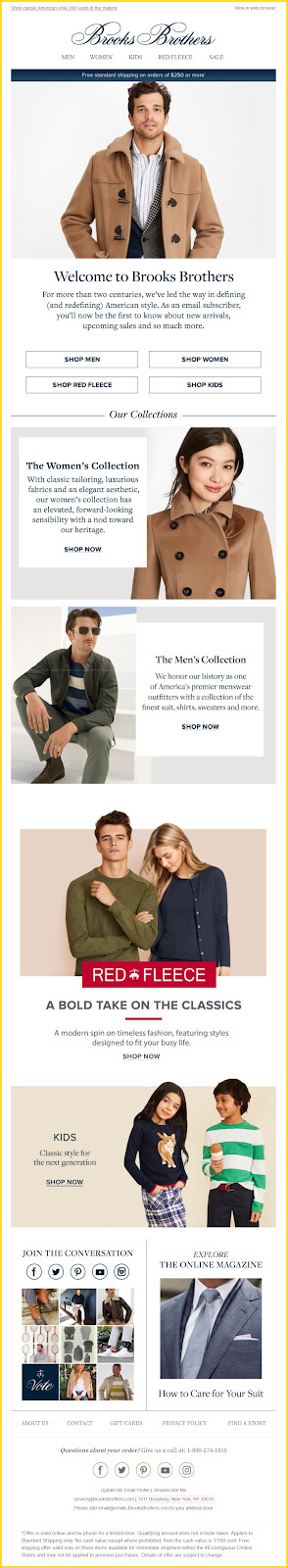 Brooks Brothers email