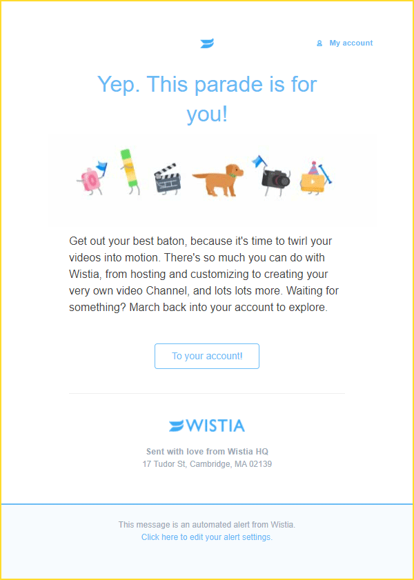 Wistia email - version 1