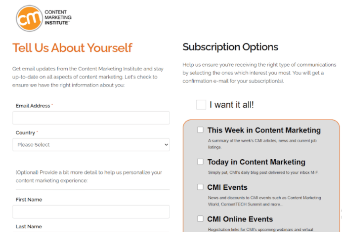 subscription options