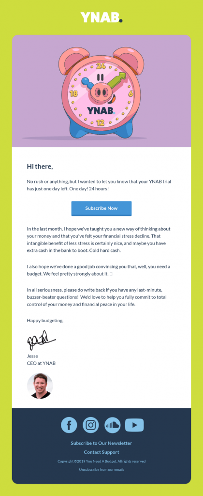 marketing-based emails