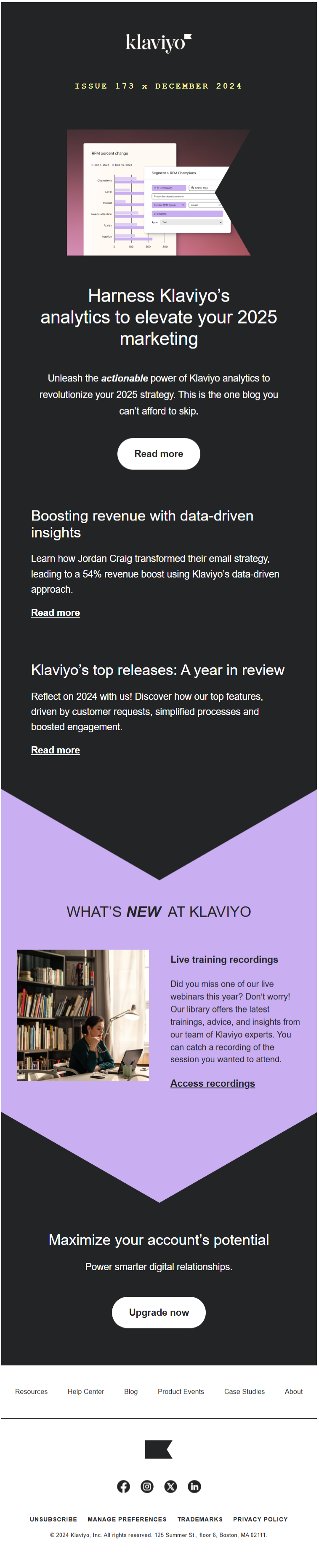 Klaviyo Newsletter