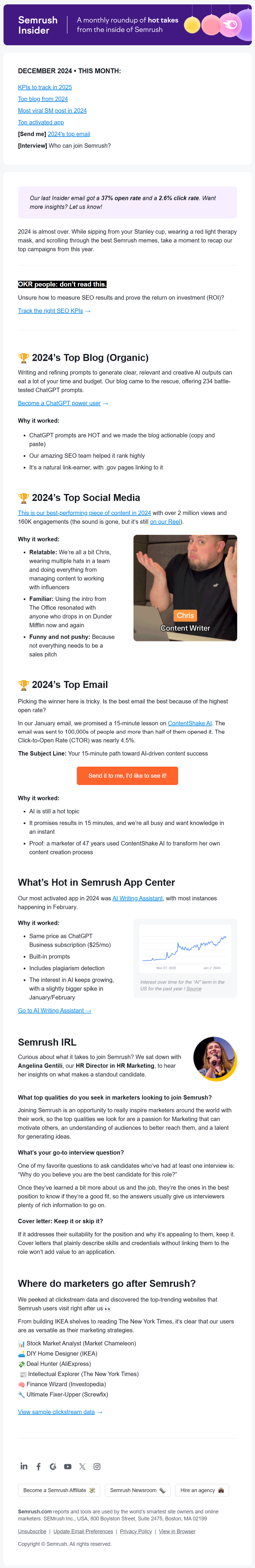 Semrush Newsletter