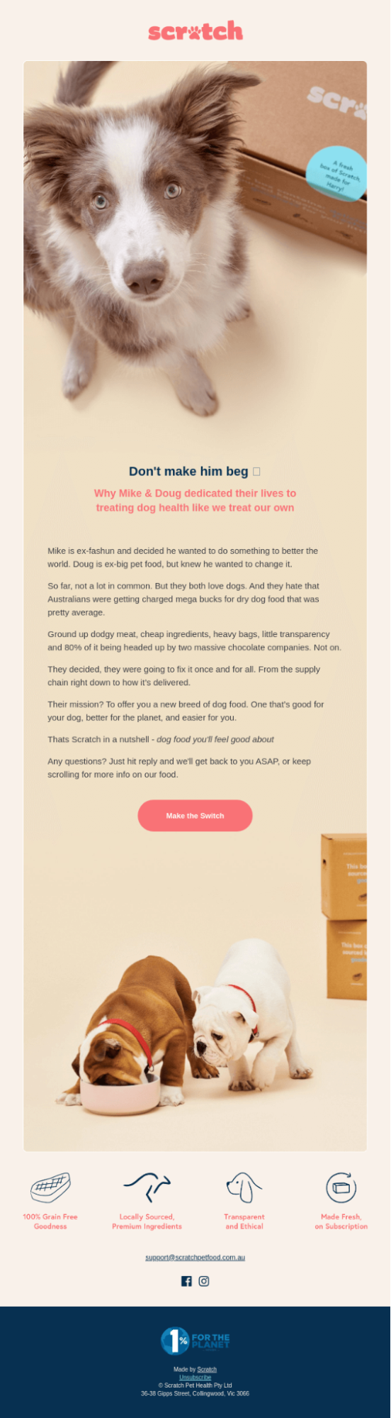 re-engagement email by Scratch