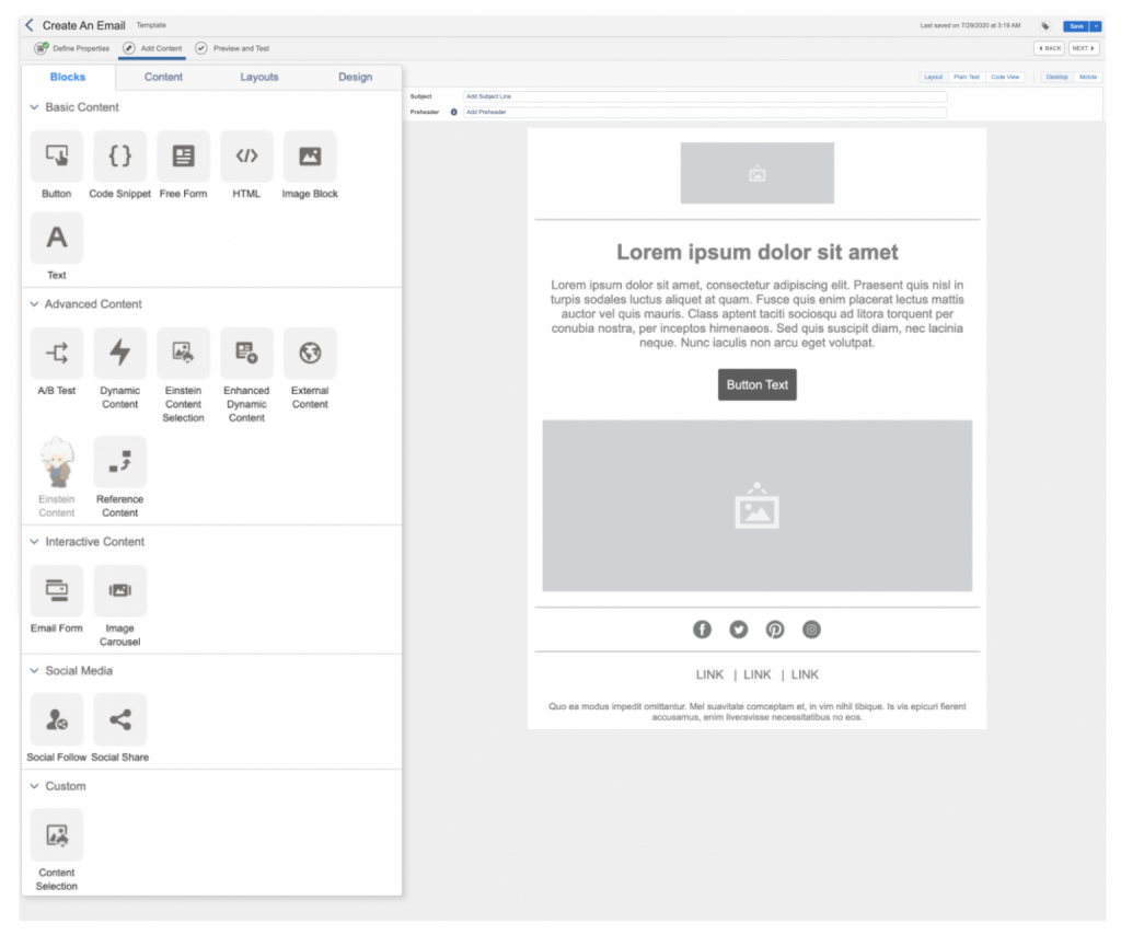 create responsive templates with content blocks in SFMC Content Builder
