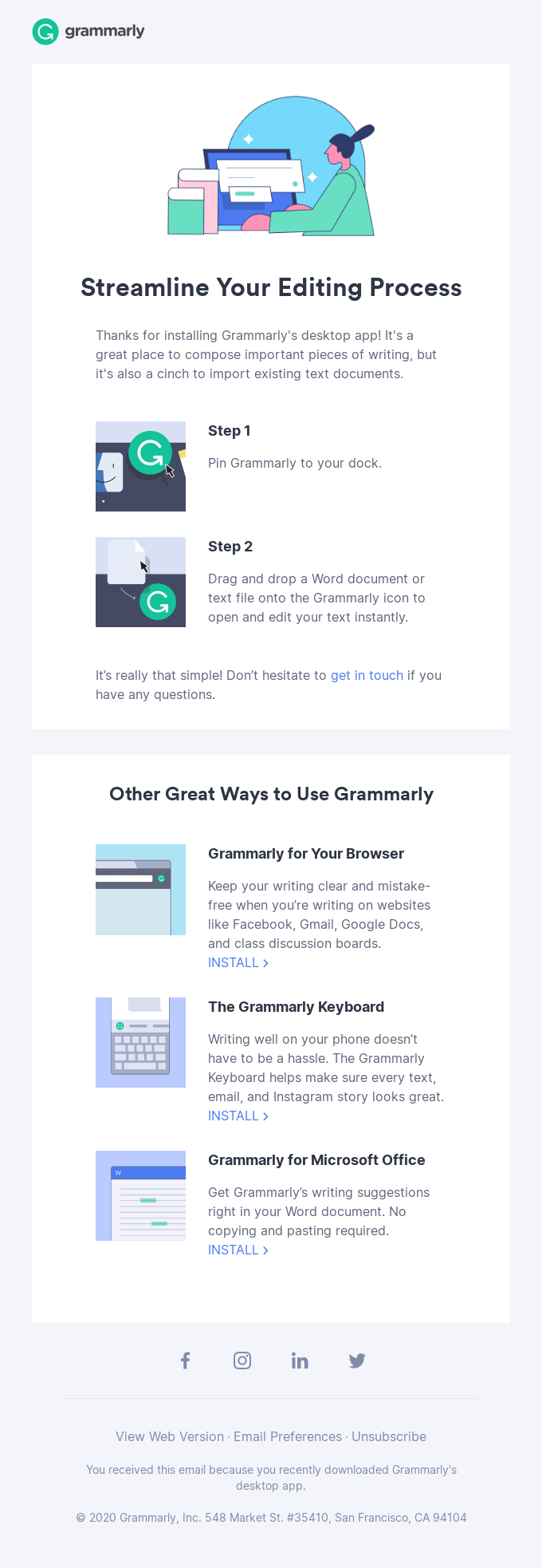  Grammarly Email template
