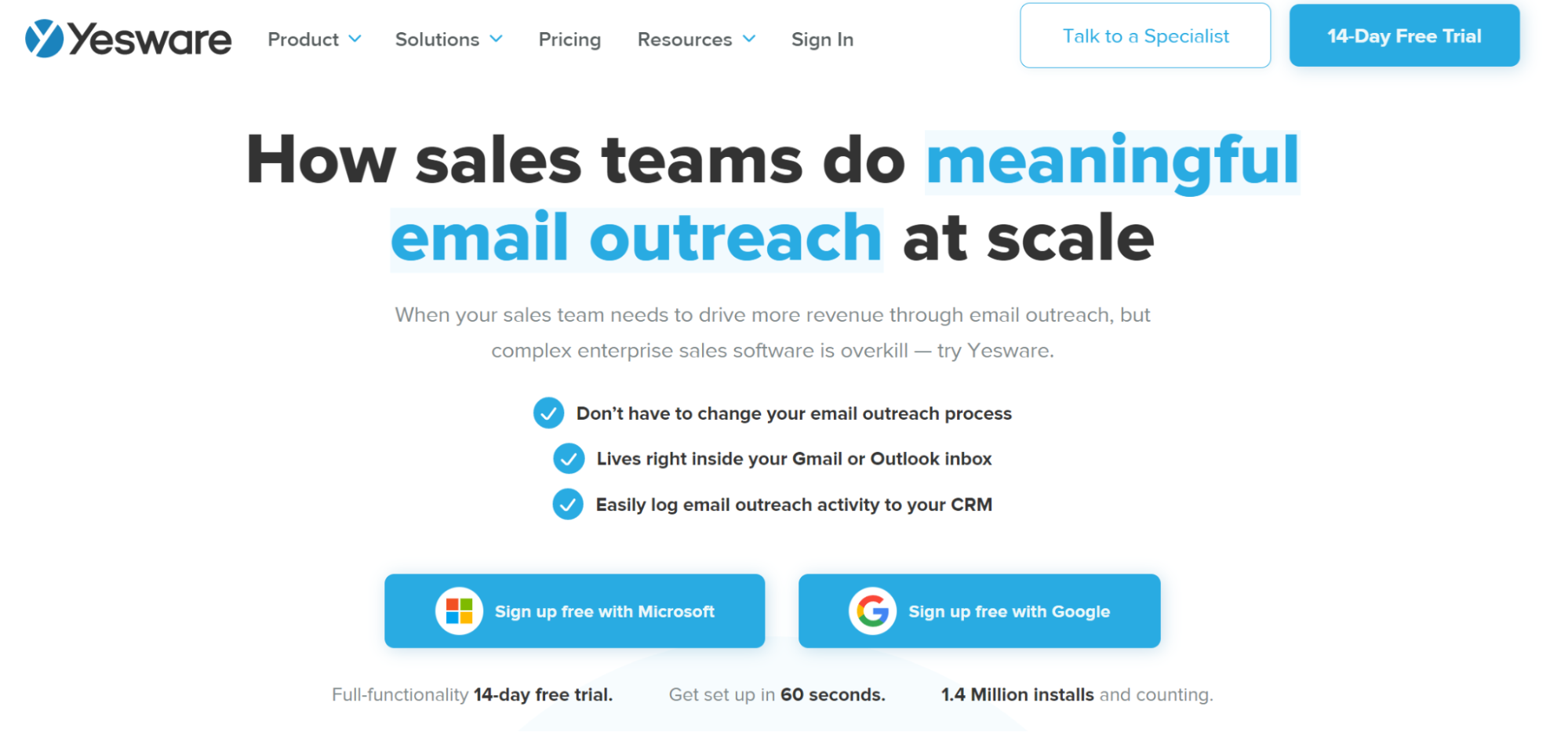  Yesware outreach tool