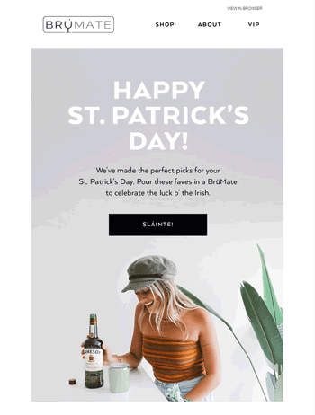 Brumate- St. Patrick's Day email