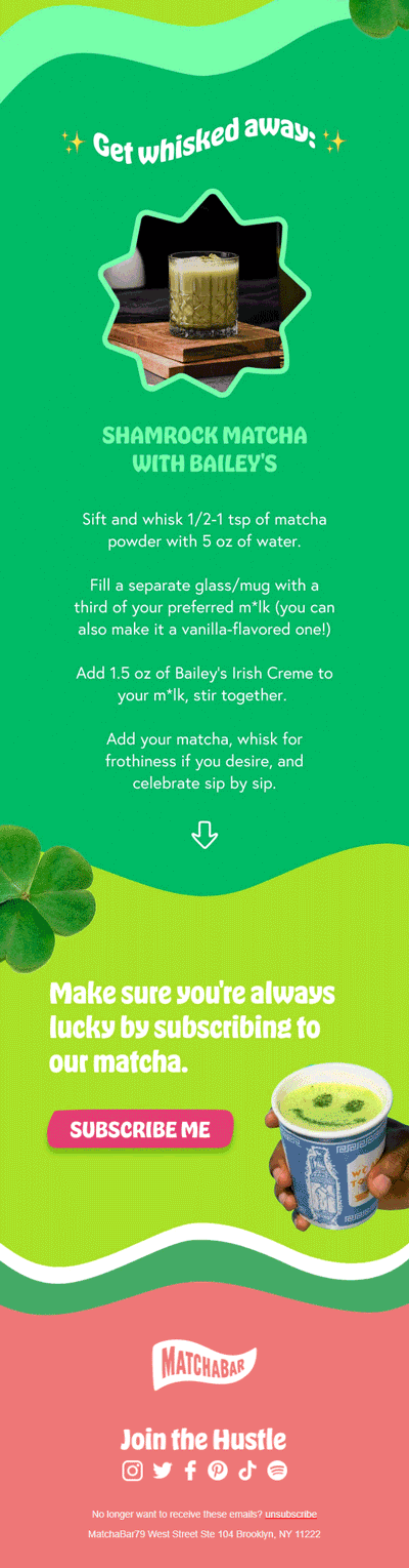 St. Patrick’s Day email