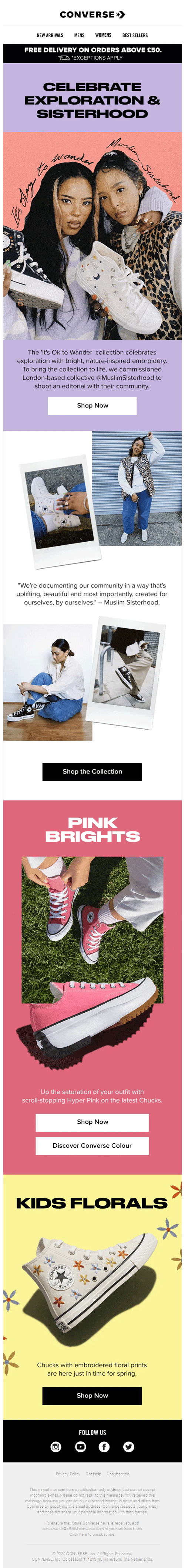 Converse - Women's Day email