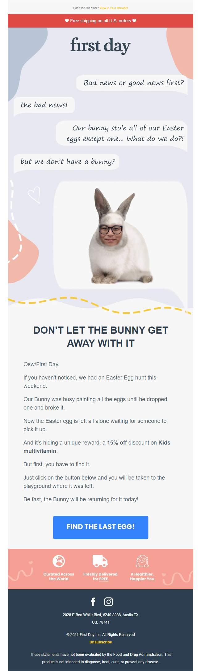 First Day_easter_email