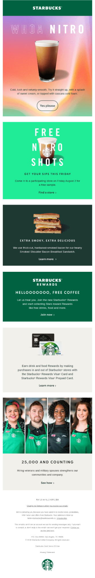 Starbucks-email template