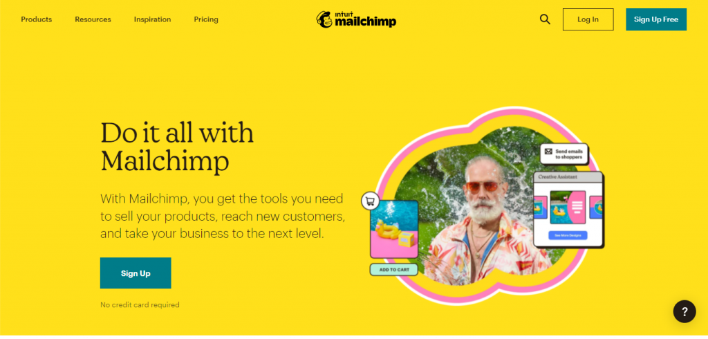 MailChimp sign up