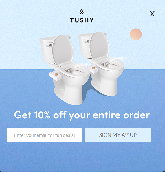 tushy bidets signup