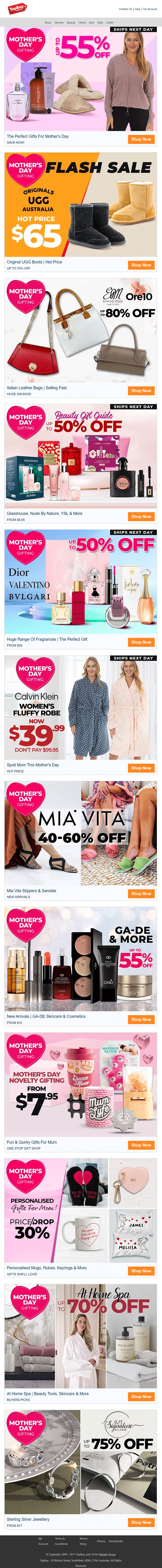 Topbuy-mother's day email