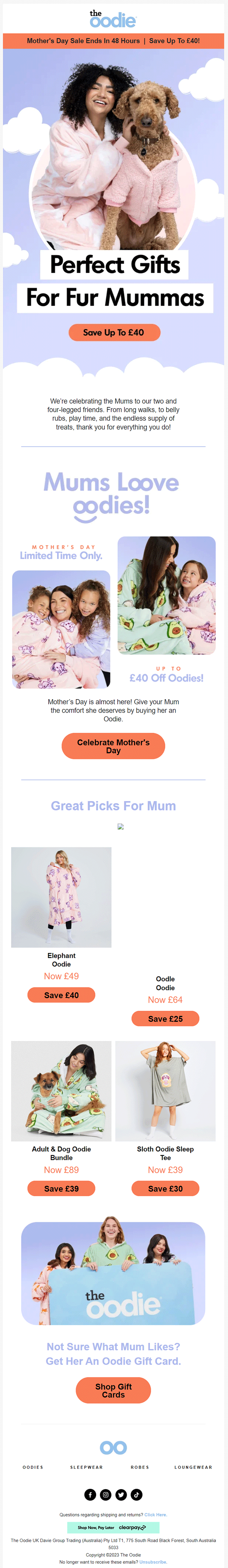 the oodie -mother's-day-email
