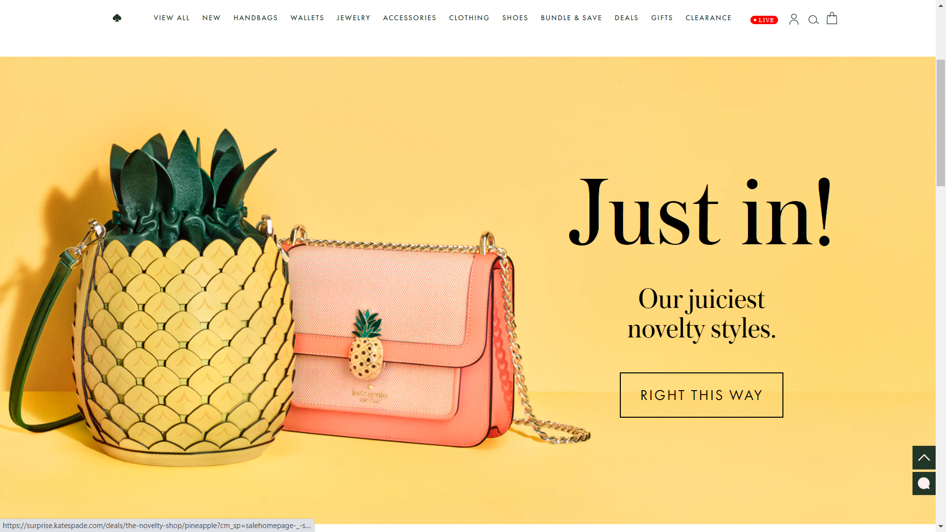 Kate Spade- Landing Page