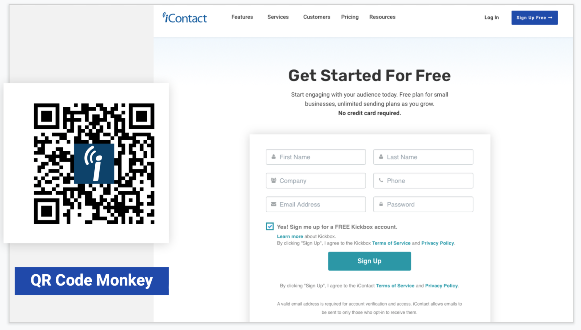icontact - QR code