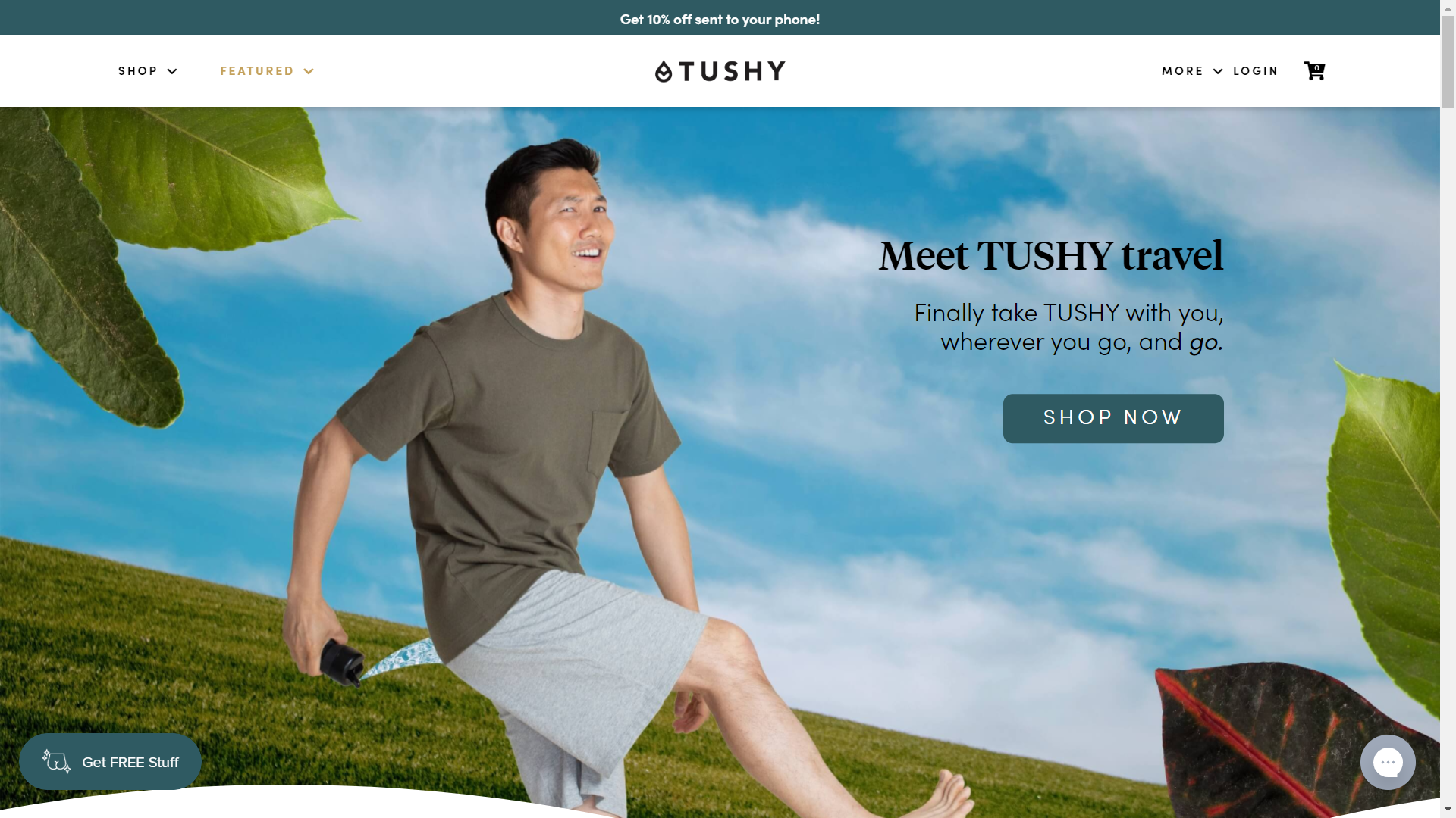 Tushy Travel- Landing Page