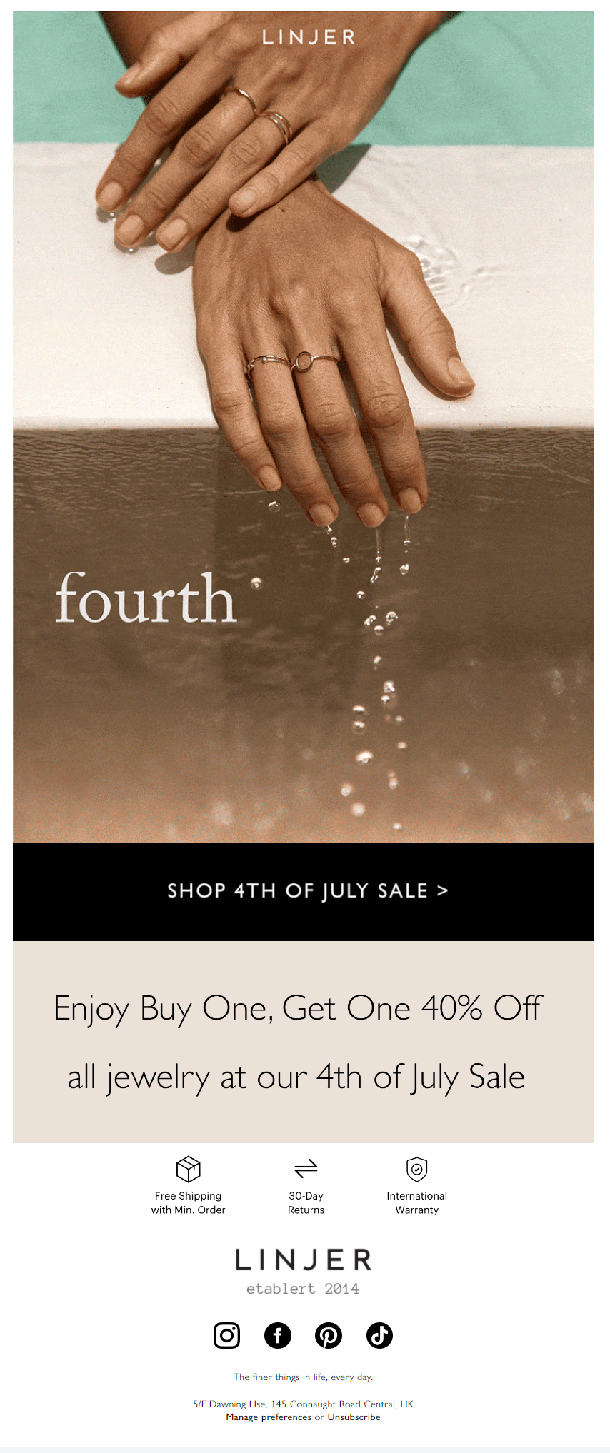 Linjer-4th of July email inspiration