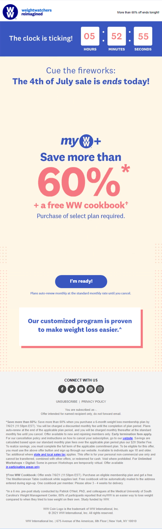 Weight Watchers- Email Inspiration