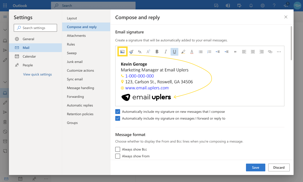 How to Create Email Signatures in Outlook Email Uplers