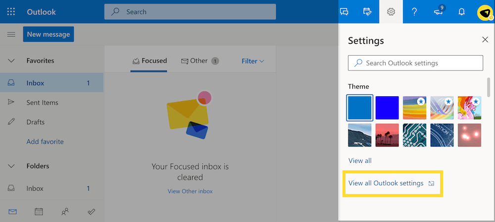 Outlook-signature-settings
