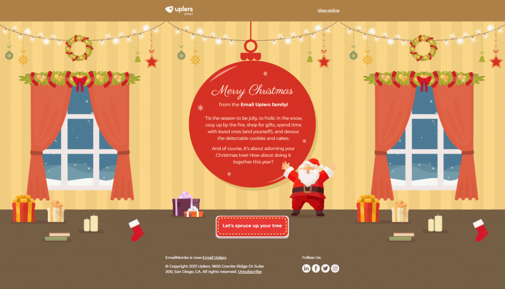Email Uplers- Christmas email