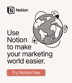 Notion’s banner ad a