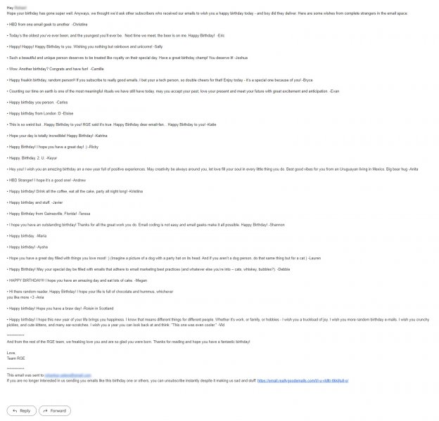 10 Best Birthday Email Inspirations Email Uplers