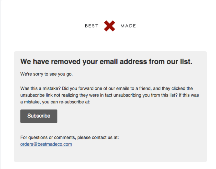 Best Email Unsubscribe Examples Email Uplers 