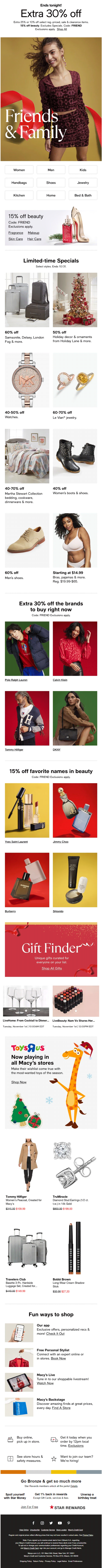 Macy's urgency email