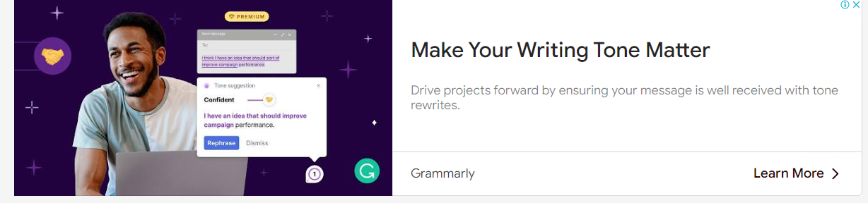 Grammarly- banner ad
