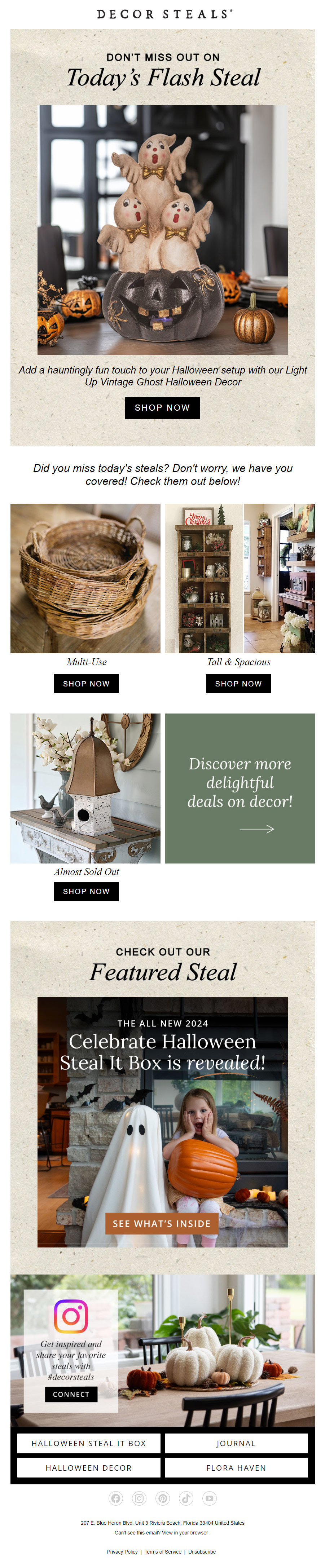 Decor Steals email template